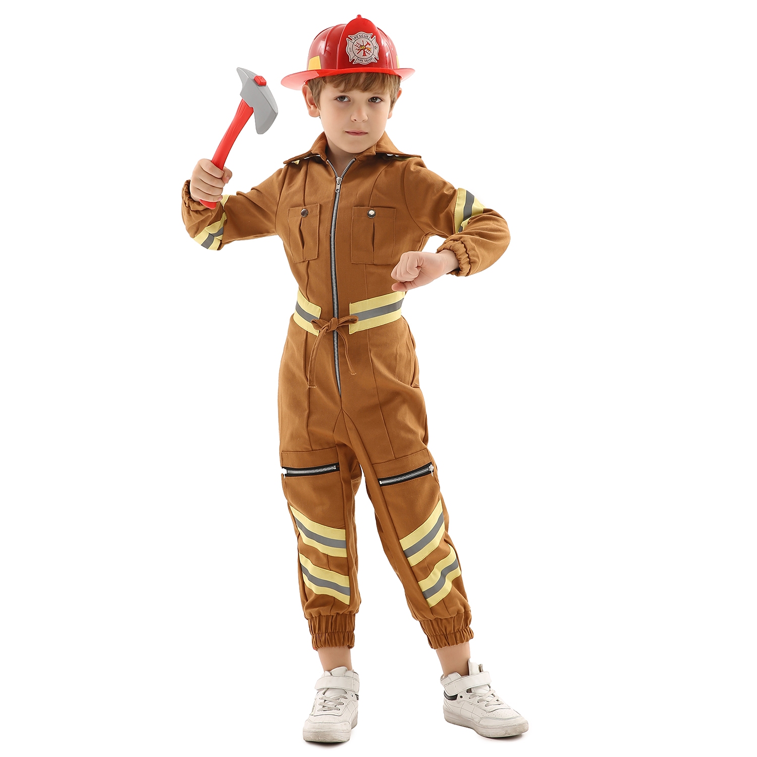 Kinderkostüm Feuerwehr Grösse 140