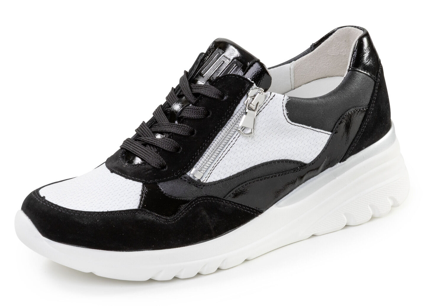 Waldläufer, bequeme Damen-Schnürschuhe, Weite H, mit herausnehmbarem Fussbett