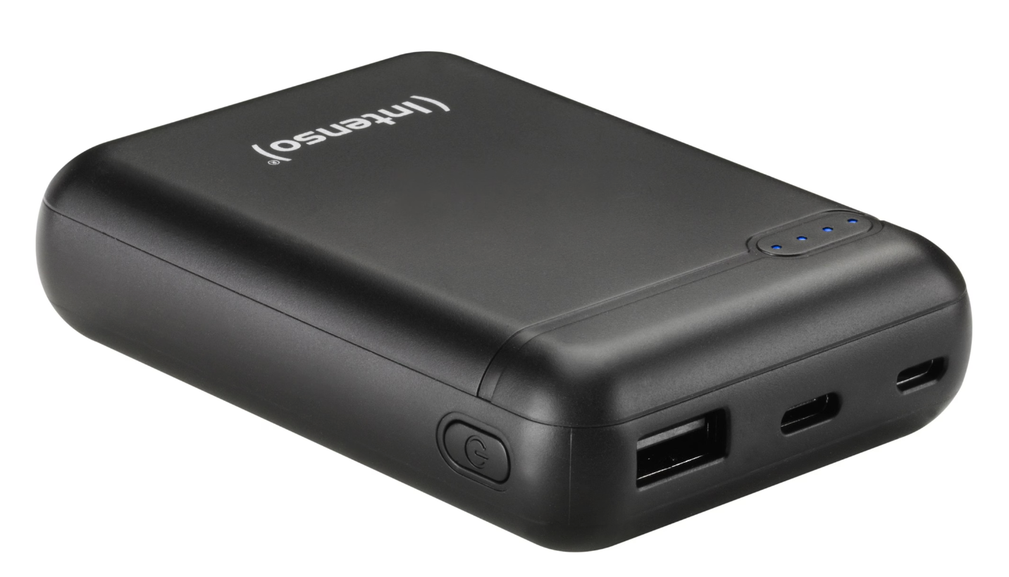 (3.1A) 10000mAh XS10000 USB C / USB A Powerbank Ladegerät mit LED Anzeige (7313530) - Schwarz