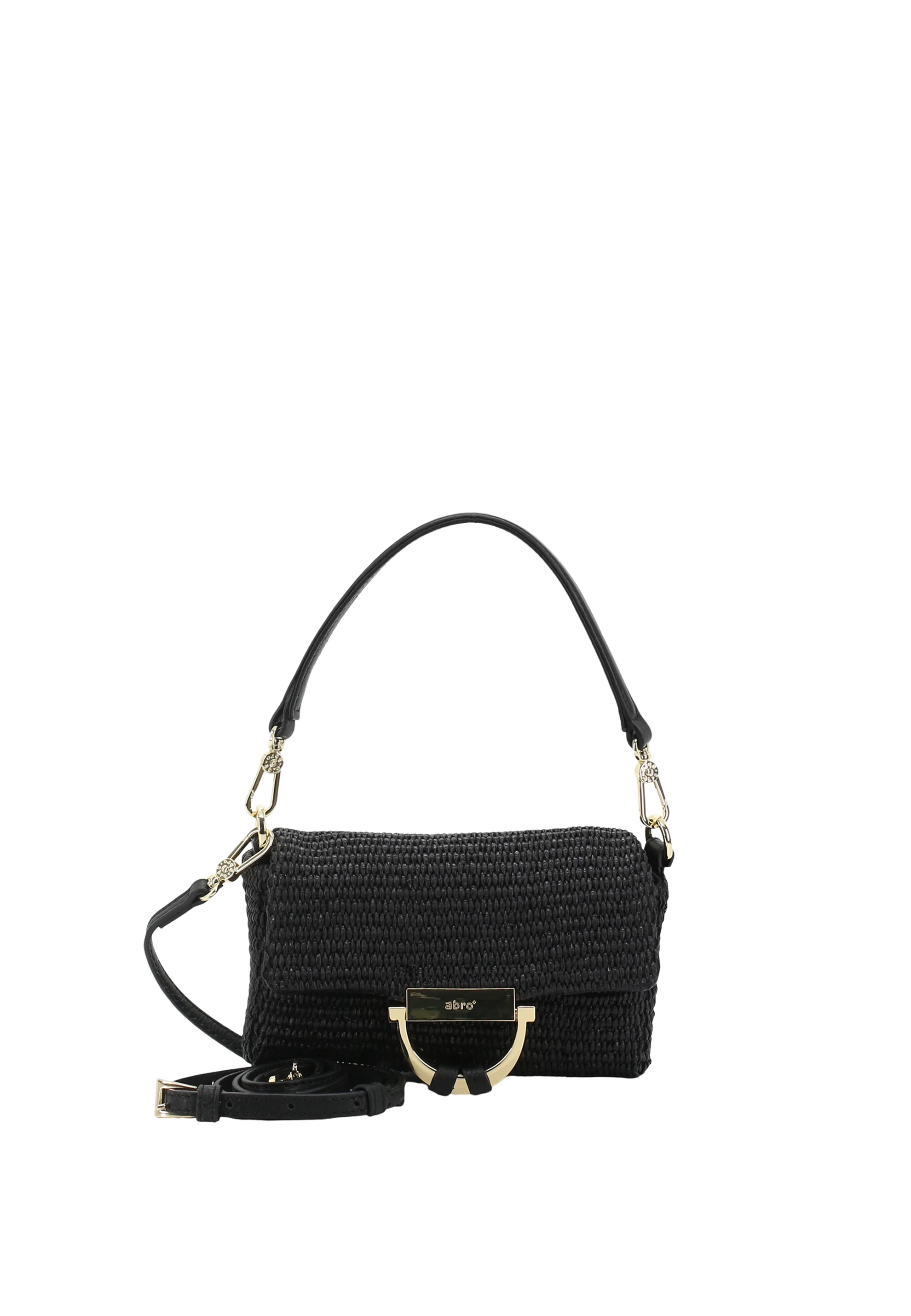 Shoulder bag TEMI Leather Raffia Standard