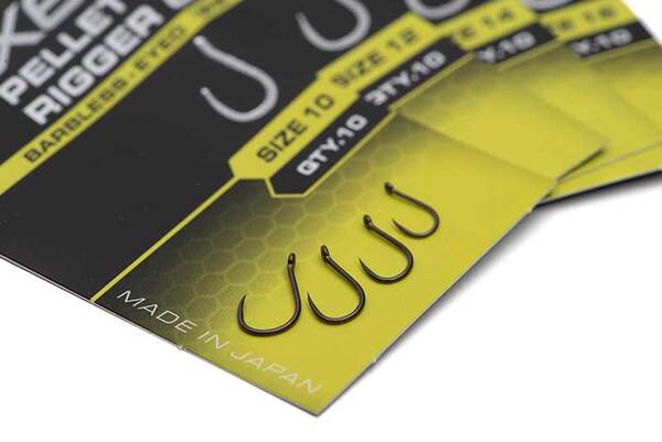 Hameçons Sans Ardillon Matrix X6 Carp Pellet Rigger – 10 Pièces