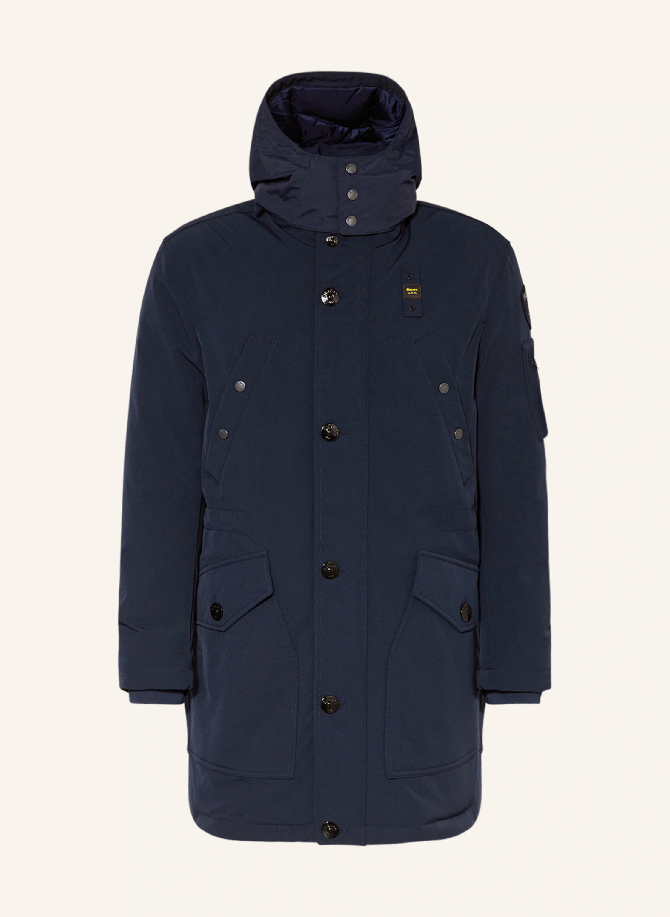 Blauer Parka mit DUPONT™ SORONA®-Isolierung