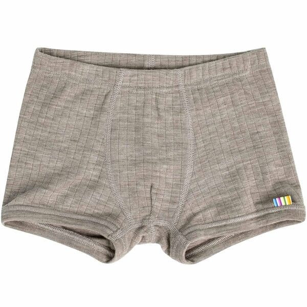 Uld Rib Sesame Melange Boxershorts - Joha → Luksusbaby.dk