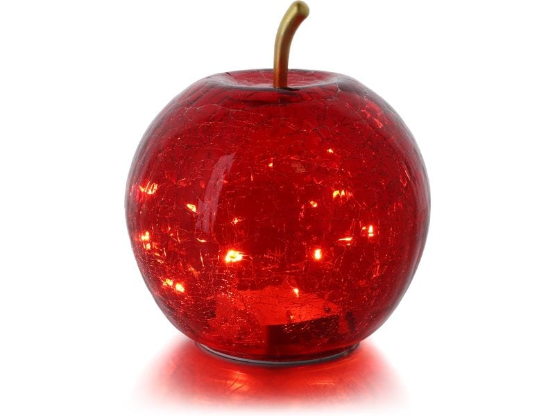 balthasar LED Dekoapfel POMO Rot Leichte Dekorationsfigur