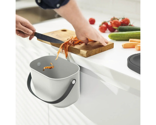 Rotho ALBULA kunststof gft-bak, 3,2 l, wit