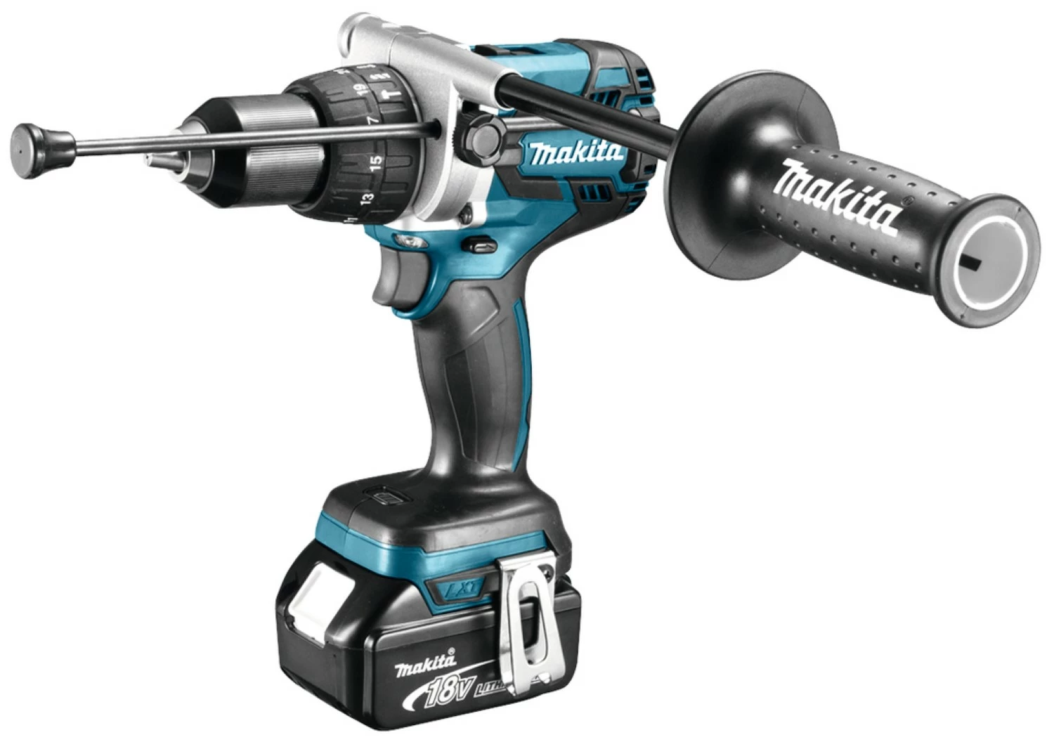 Makita DLX5034T 18V Li-Ion accu 5-delige combiset (2x 5,0Ah accu) in tas - koolborstelloos