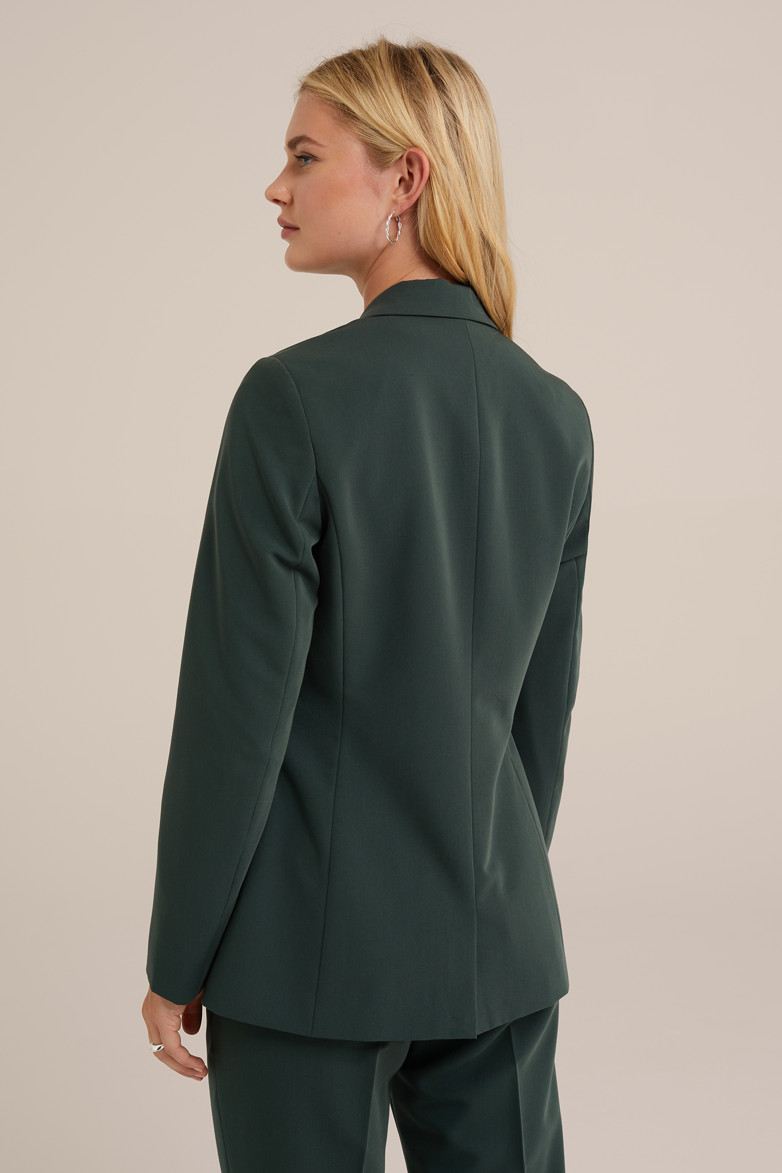 getailleerde blazer WE Fashion Mosgroen