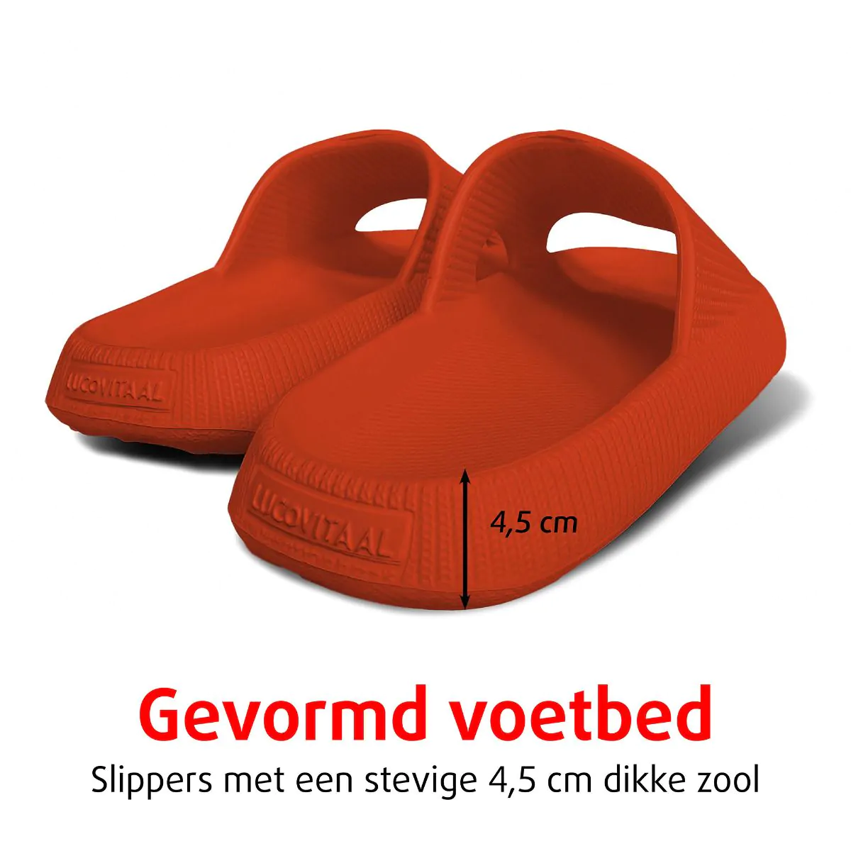 Orthopedische Zomer Badslippers (Rood)