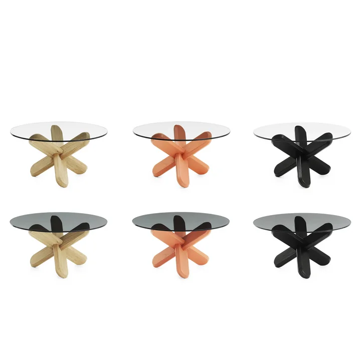 Normann Copenhagen - Ding Couchtisch, Glas / Eiche