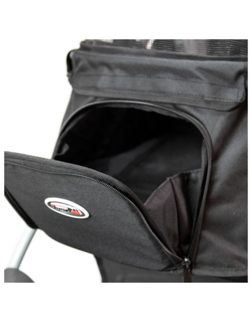 Innopet Hondenbuggy Comfort Efa Eco - Hondentrolley - 96x53x104 cm Zwart Grijs