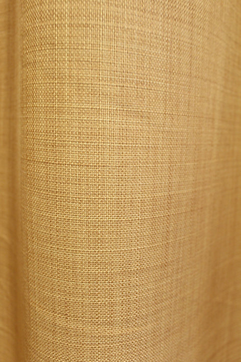 Rideau occultant thermique Tundra Ornami jaune moutarde l.140 x h.240 cm