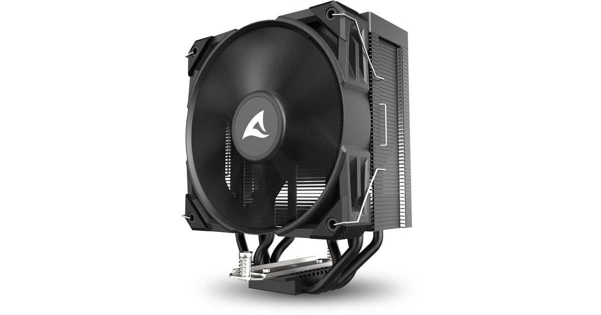 SharkoonA40 CPU-koeler  (Zwart, 4-pins PWM fan-connector)