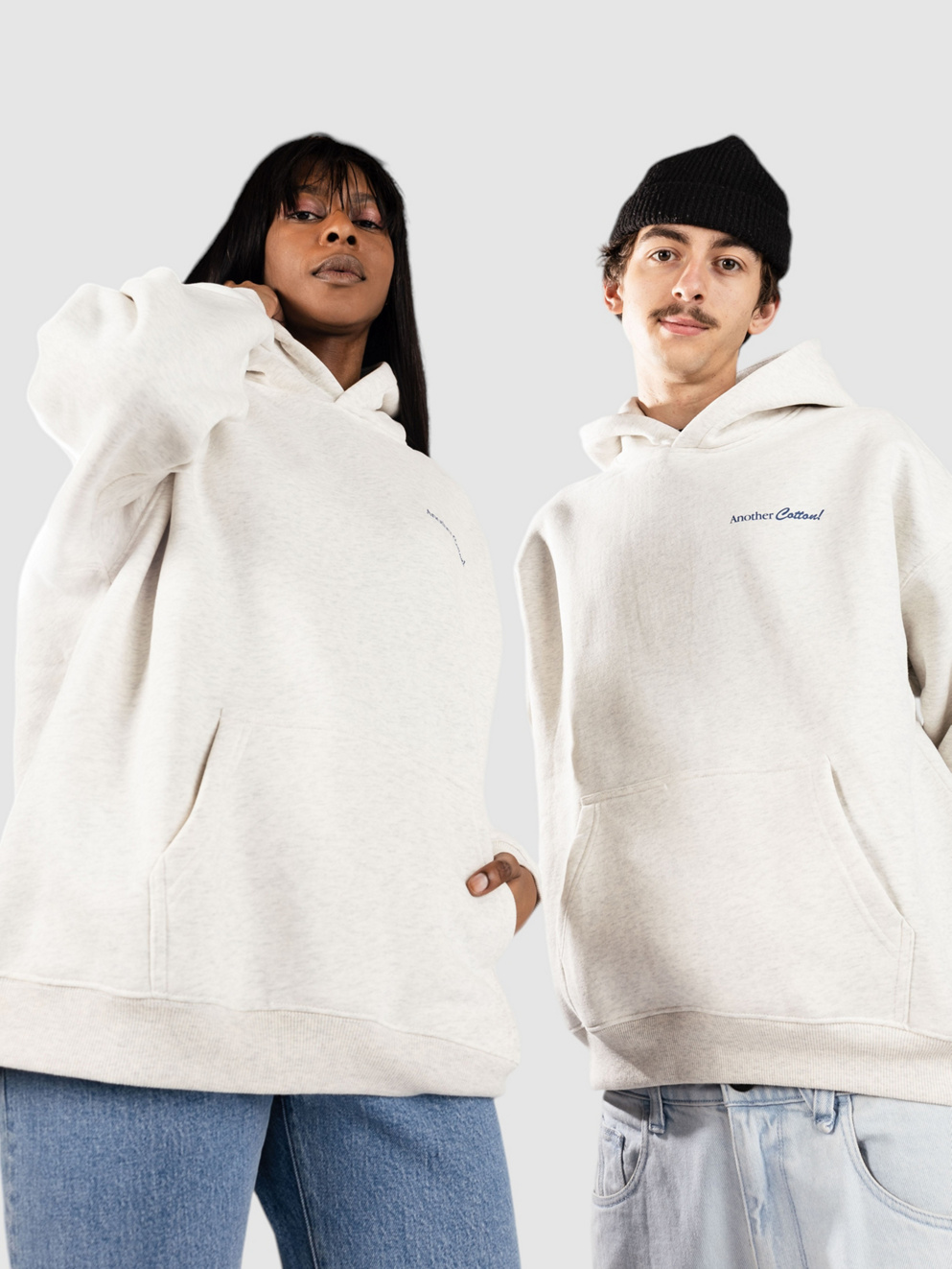 Another Cotton Lab Breakfast Club Oversized Hoodie ash grey