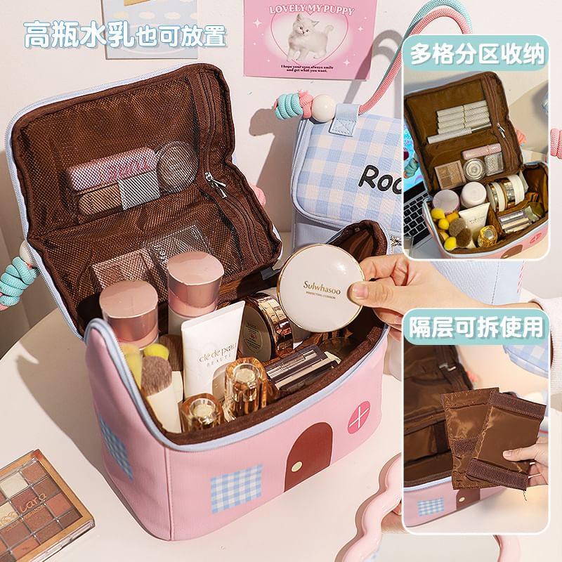 Momoi - Huis geruite lunchboxtas