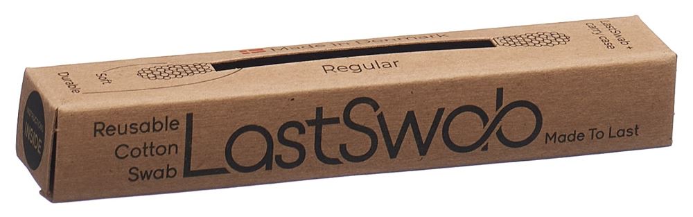 LASTSWAB Basic wiederverwendbares Wattestäbchen pinguinschwarz 1 Stk
