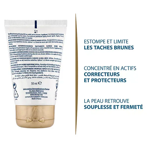 Ducray Melascreen Protetor Solar Facial para Mãos FPS 50+ 50ml