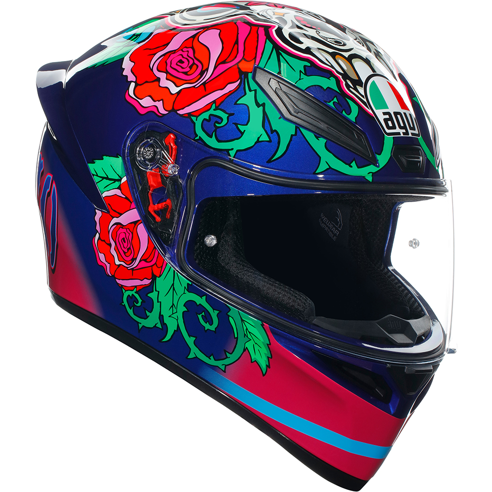 AGV - Casque K1 S Salom Bleu / Rose / Rouge / Vert
