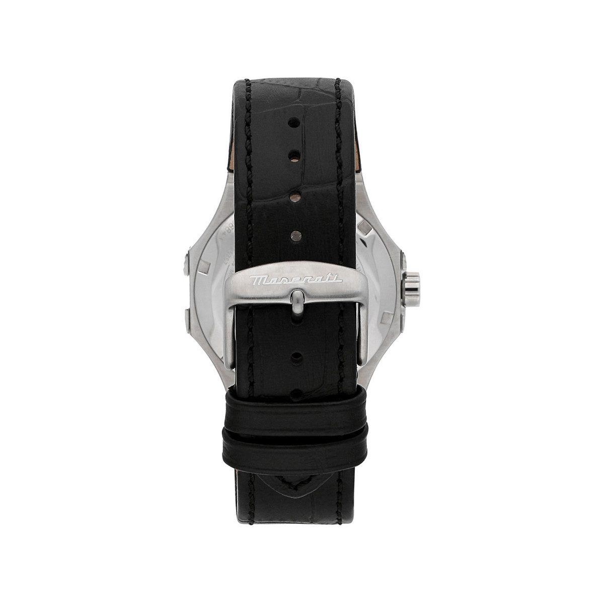 Montre MASERATI homme automatique acier bracelet cuir noir