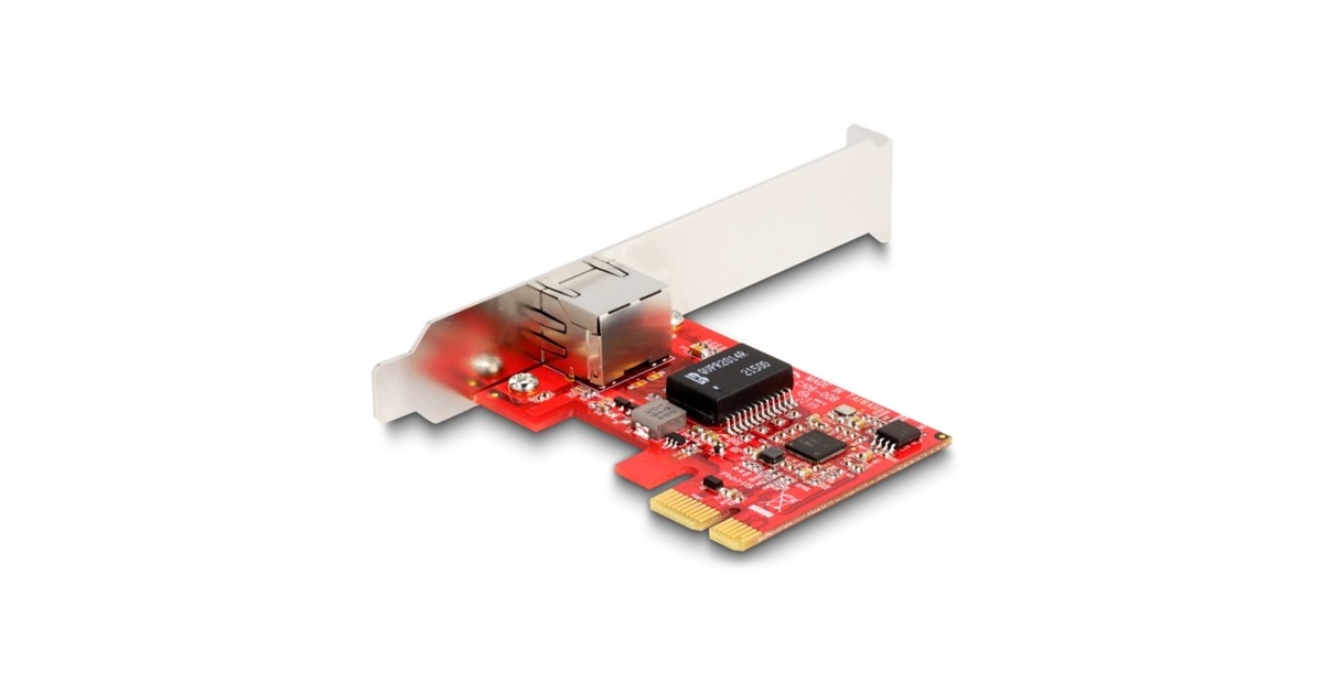 DeLOCKPCI Express x1 card naar 1 x RJ45 2,5 Gigabit LAN i225 NBASE-T - Low Profile netwerkadapter