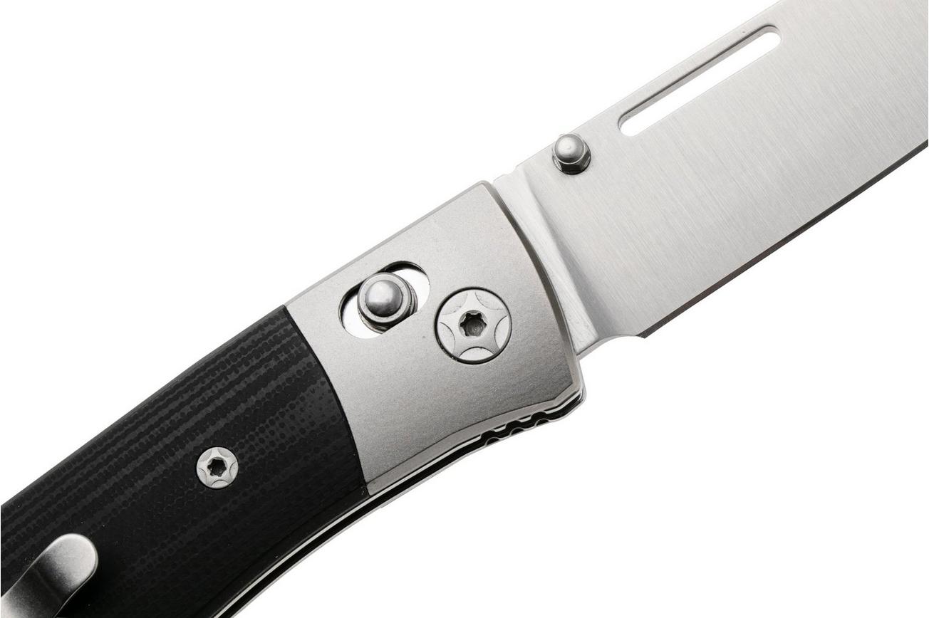 LionSteel NiNi NN2 GBK M390 Satin, Titanium Bolsters, Black G10, zakmes, Gianni Pauletta design