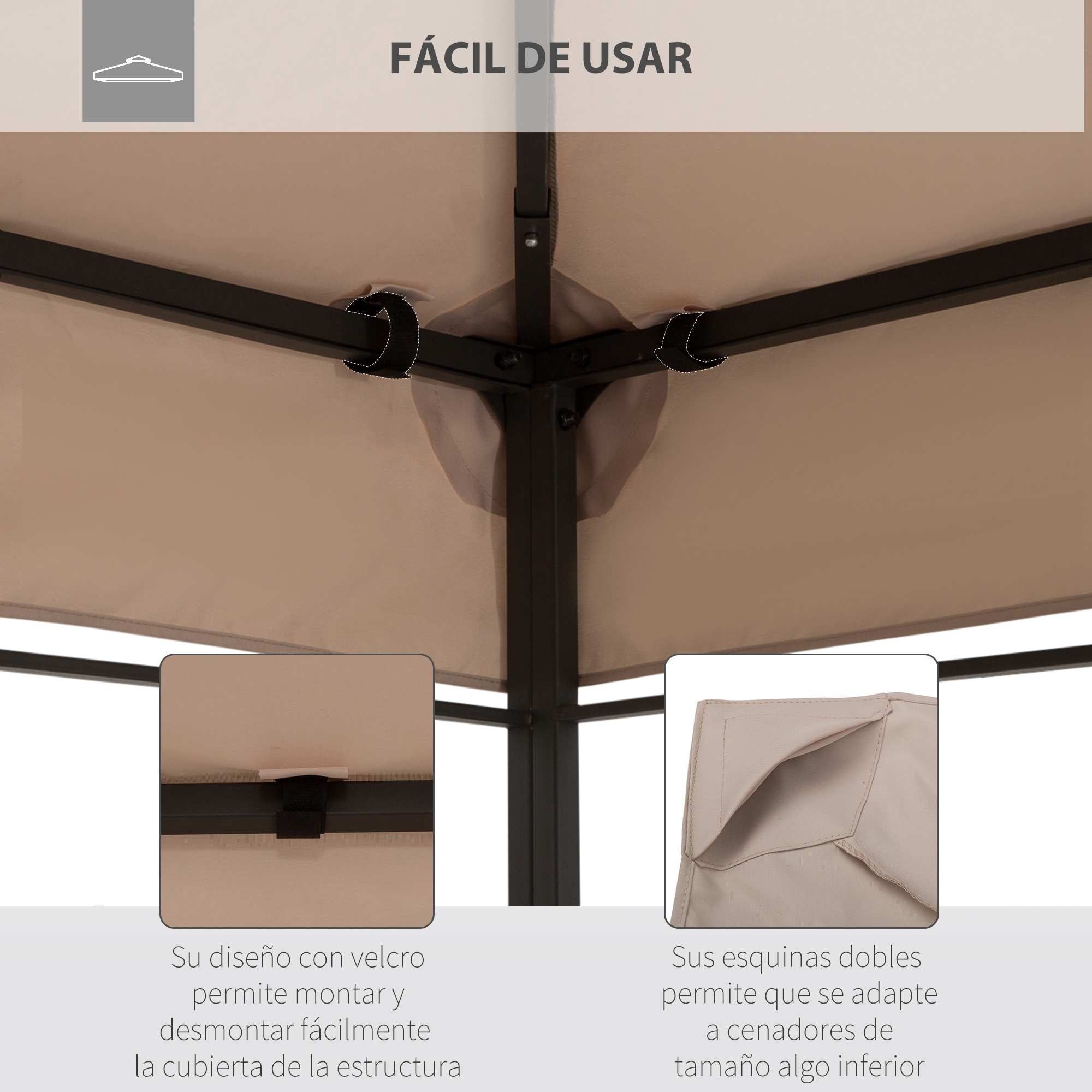 Creme para telhado de substituição Outsunny
