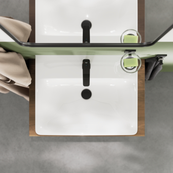 Grohe Dice wastafelmengkraan M-Size Push open Mat Zwart