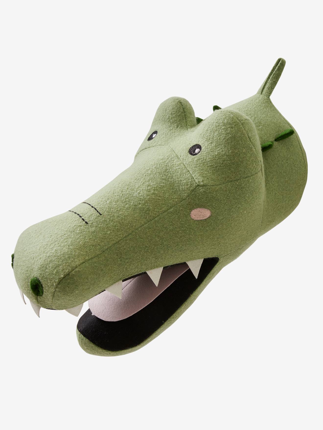 Troféu de crocodilo verde-água