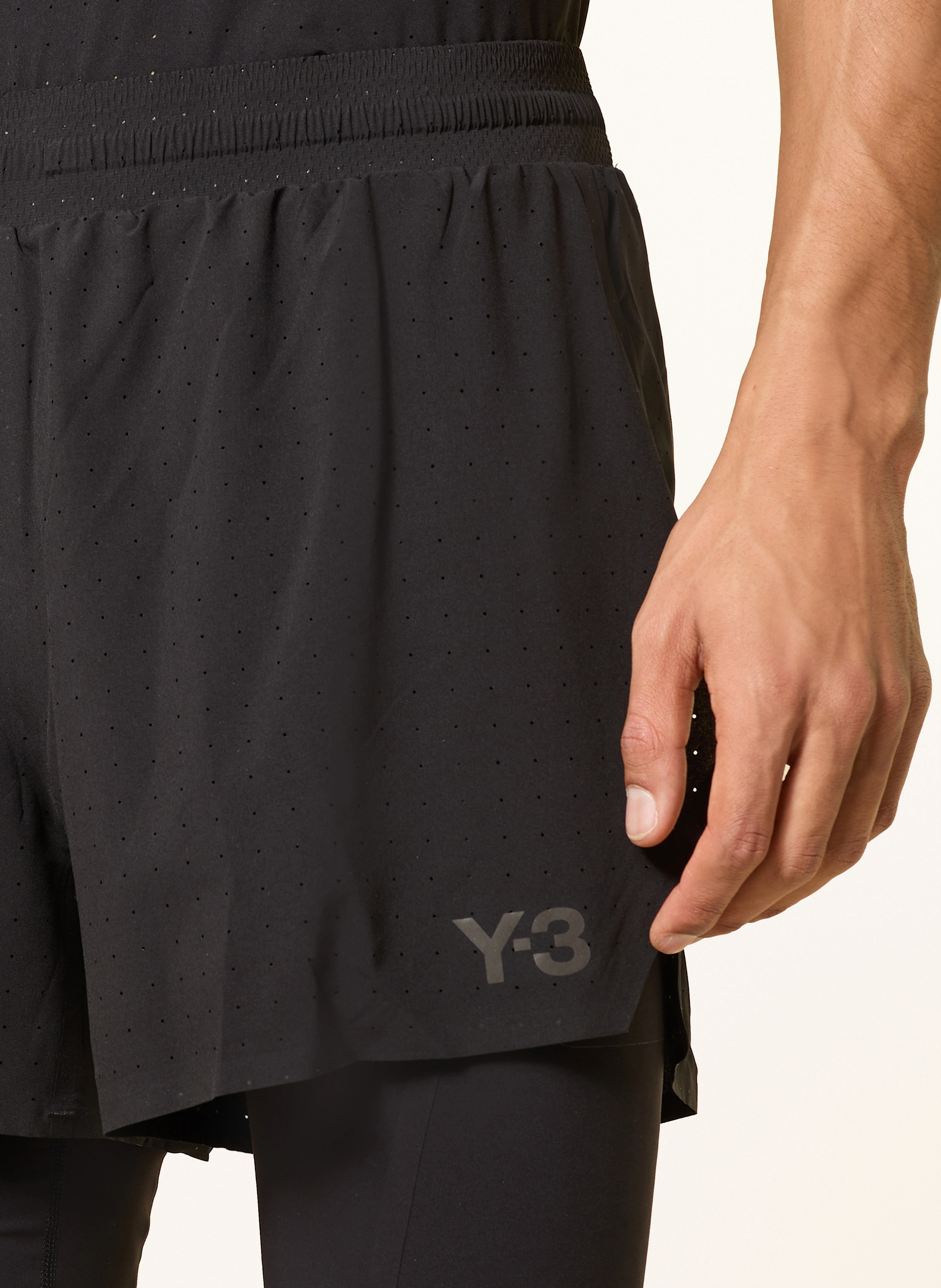 Y-3 2-in-1-Laufshorts