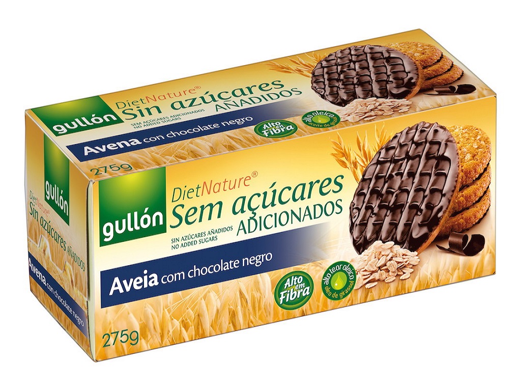 BOLACHA GULLON AVEIA CHOCOLATE NEGRO 275G