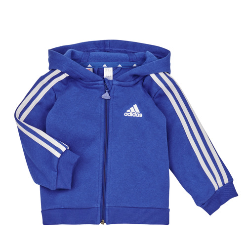 Adidas Sportswear - 3S FZ FL JOG - Bleu / Blanc / Gris