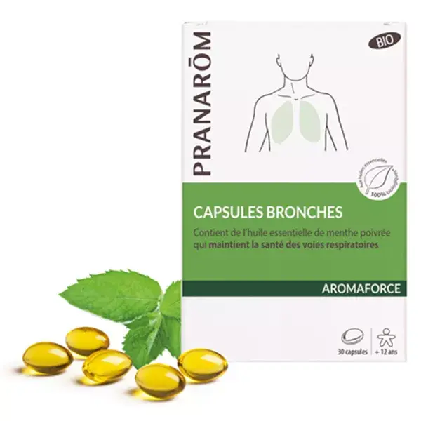 Pranarom Aromaforce Bronches Orgânico 30 cápsulas