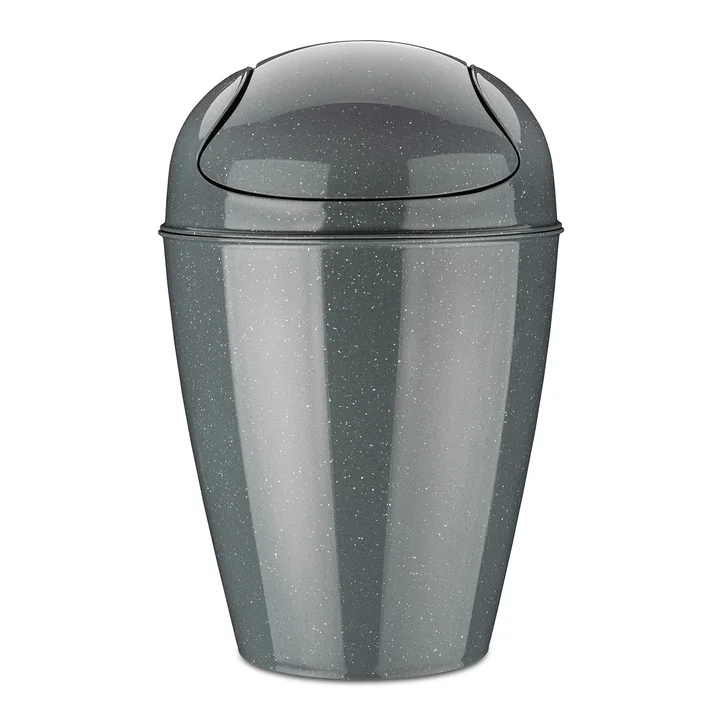Koziol - DEL Schwingdeckeleimer M, recycled ash grey