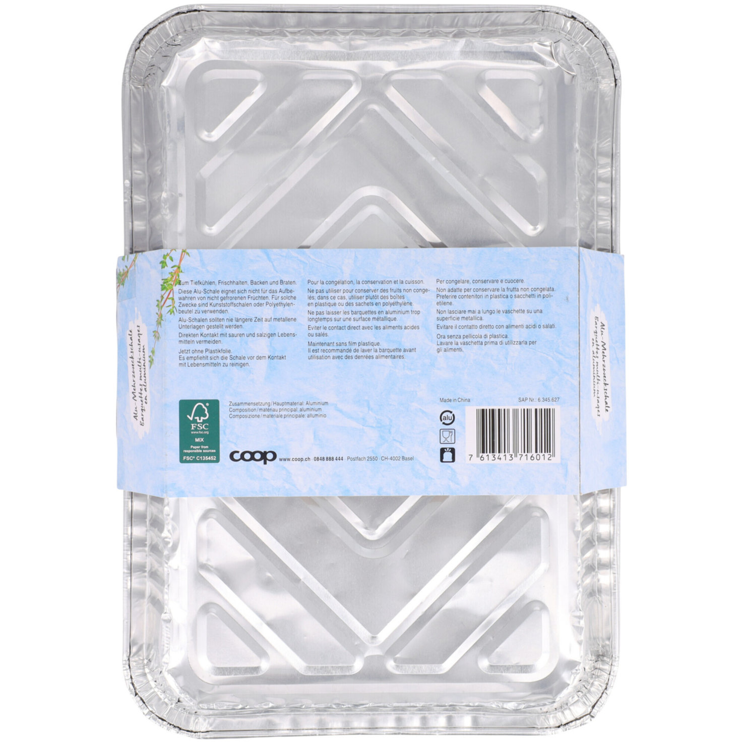 Alu-Schalen 2.2 Liter 10 Stück