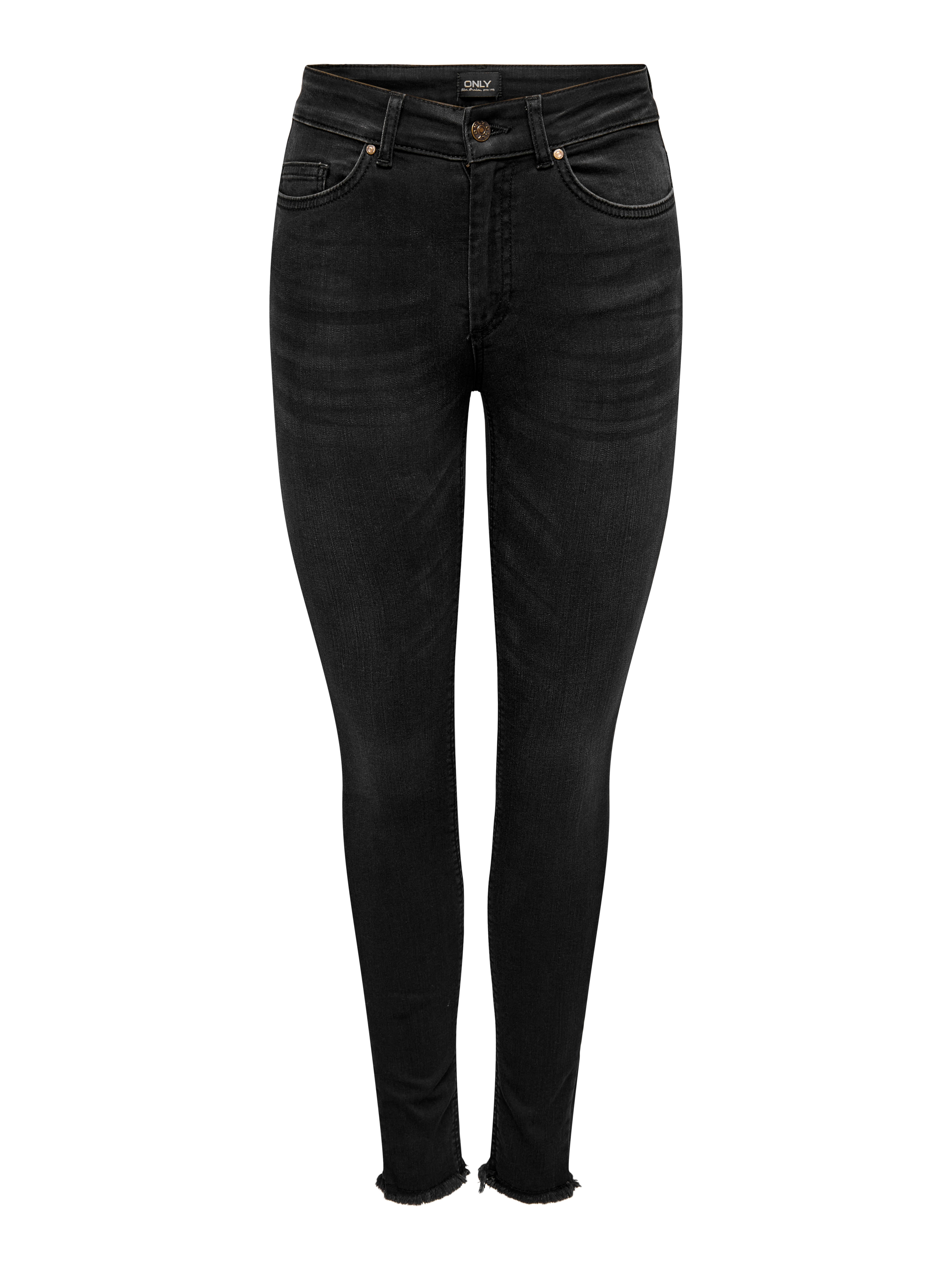 ONLBLUSH Hohe Taille Skinny Fit Jeans Washed Black