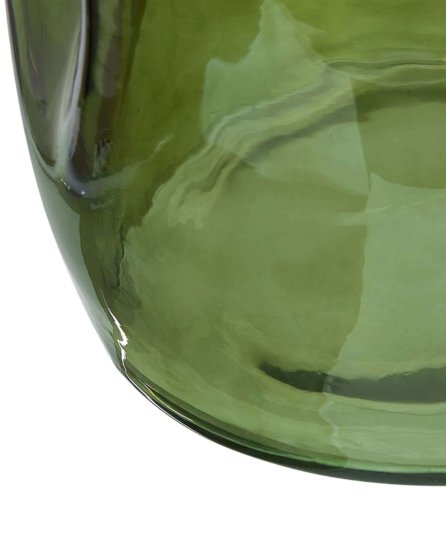 Bloemenvaas KERALA Glas 35 cm Olijfgroen