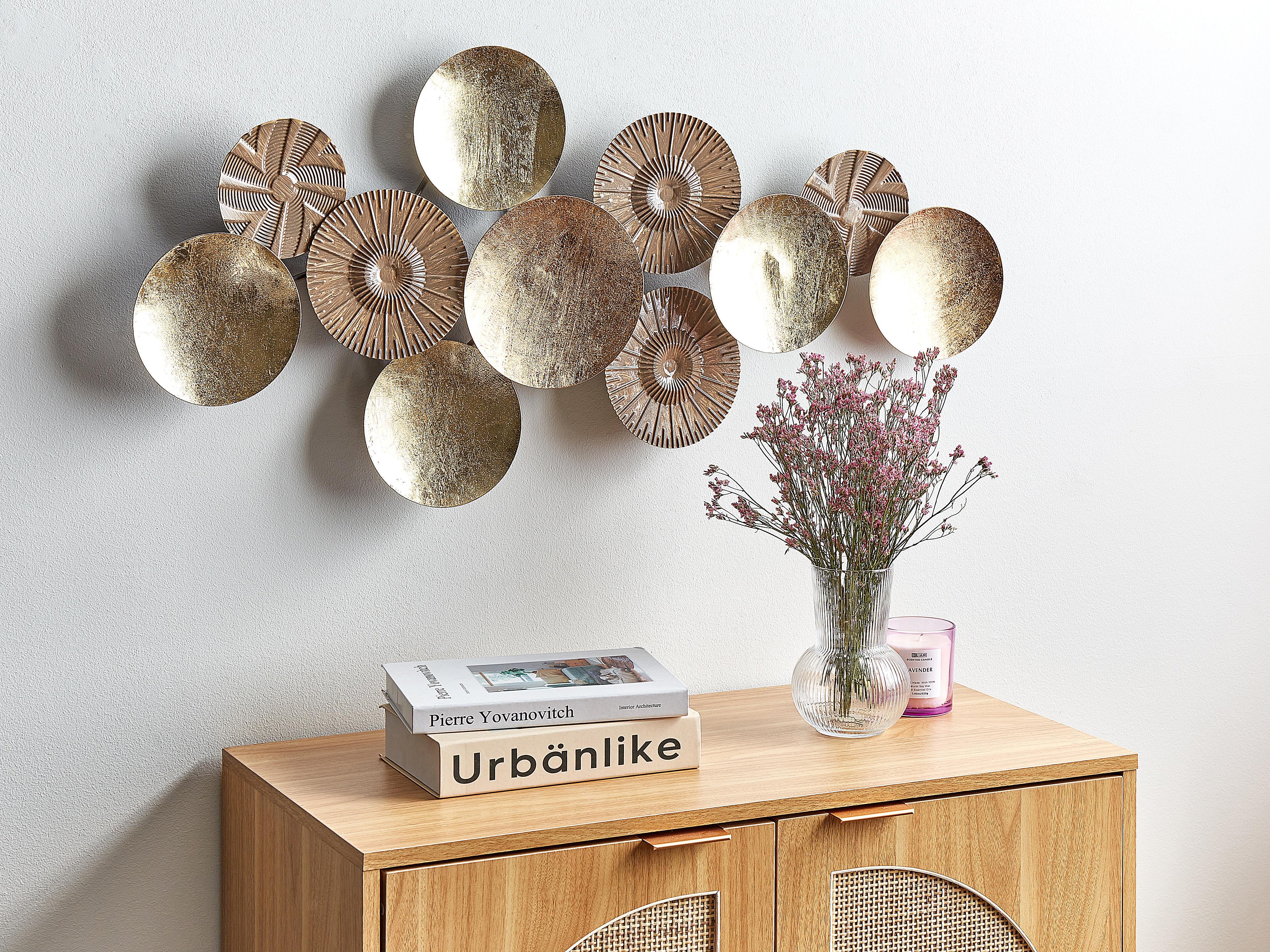 Wanddecoratie THALLIUM Metaal 45 cm Goud