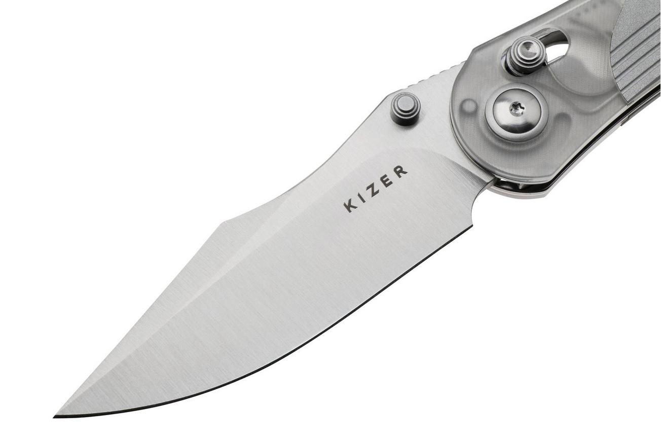 Kizer Vanguard Mini Mystic V3636A1 Satin Nitro-V, Acrylic/Aluminum zakmes, Paul Munko design