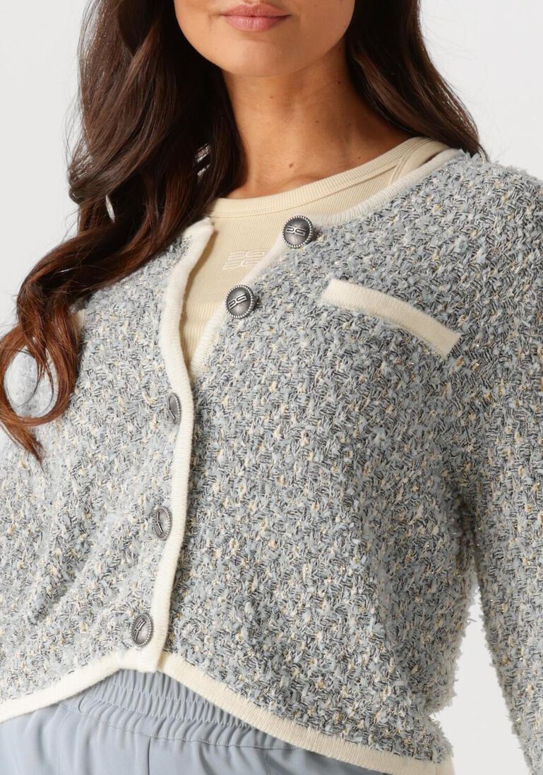 blauwe gestuz vest gznalin cardigan