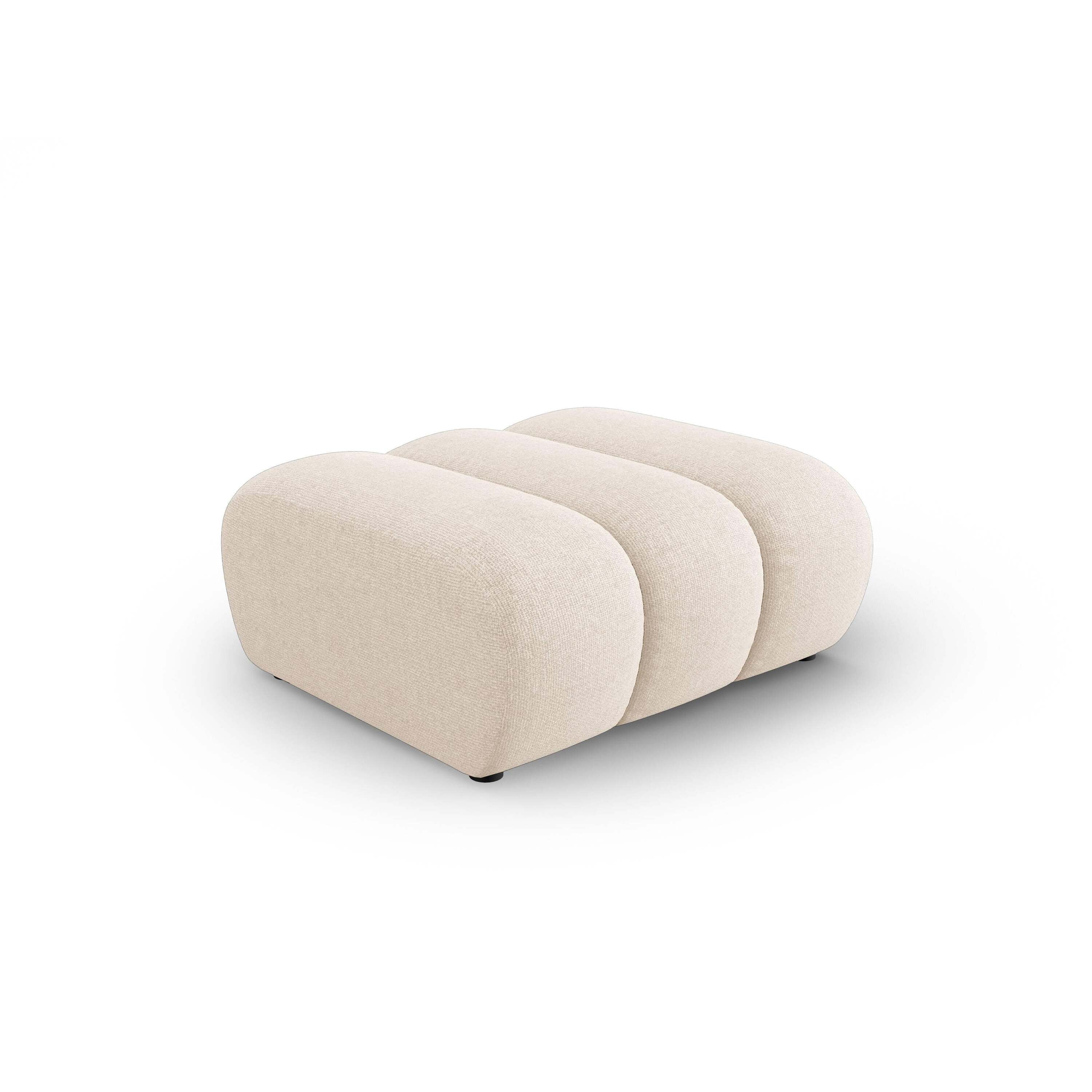 Micadoni Lupine Hocker - Chenille - Lichtbeige