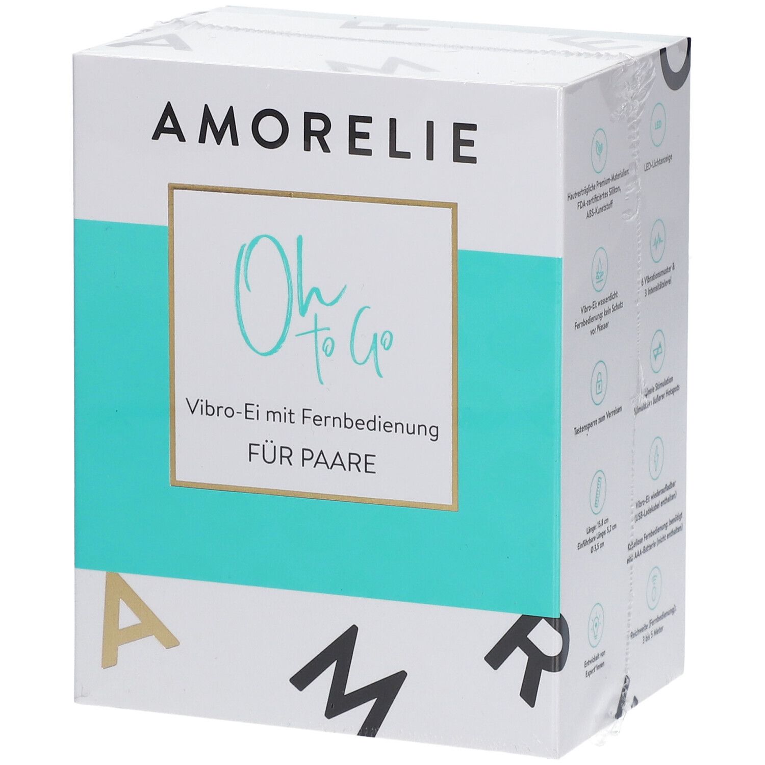 AMORELIE Oh To Go Vibro-Ei mit Fernbedienung FÜR PAARE