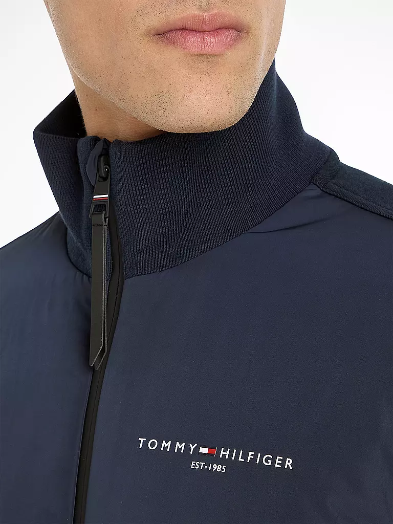 TOMMY HILFIGER Sweatjacke blau