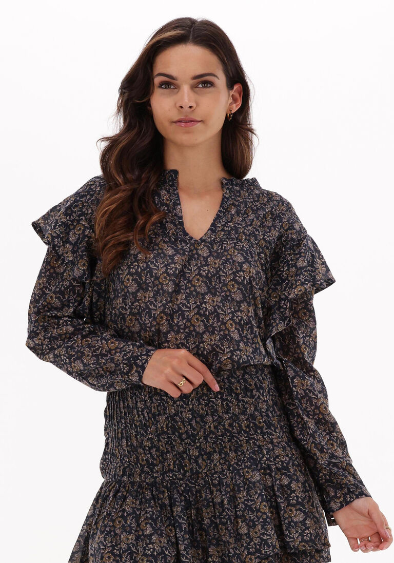 BY-BAR donkerblauwe by-bar blouse daniek sanjay blouse