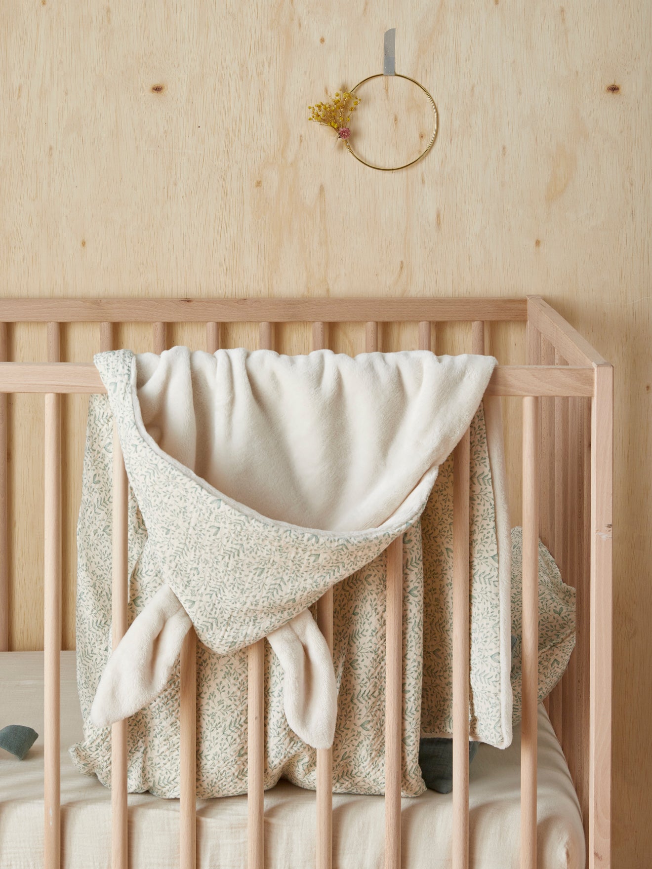 Plaid bébé gaze de coton doublé polaire