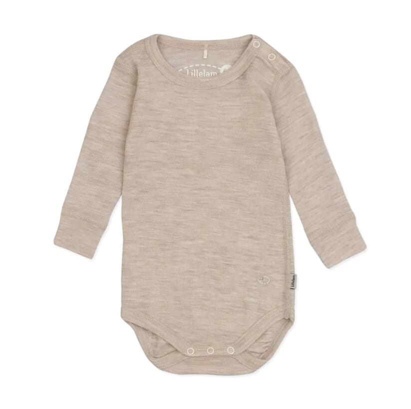 Ullbody enkel lys beige