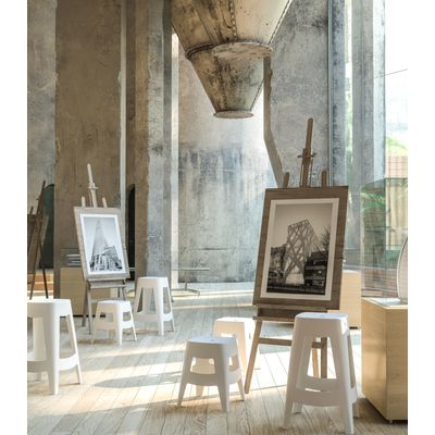 Tabouret haut BELLINI - blanc