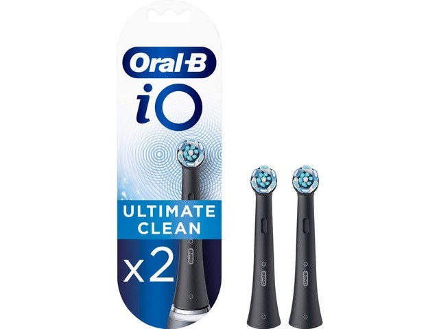 Oral-B - iO Ultimate Clean Sorte Udskiftningshoveder 2 Stk