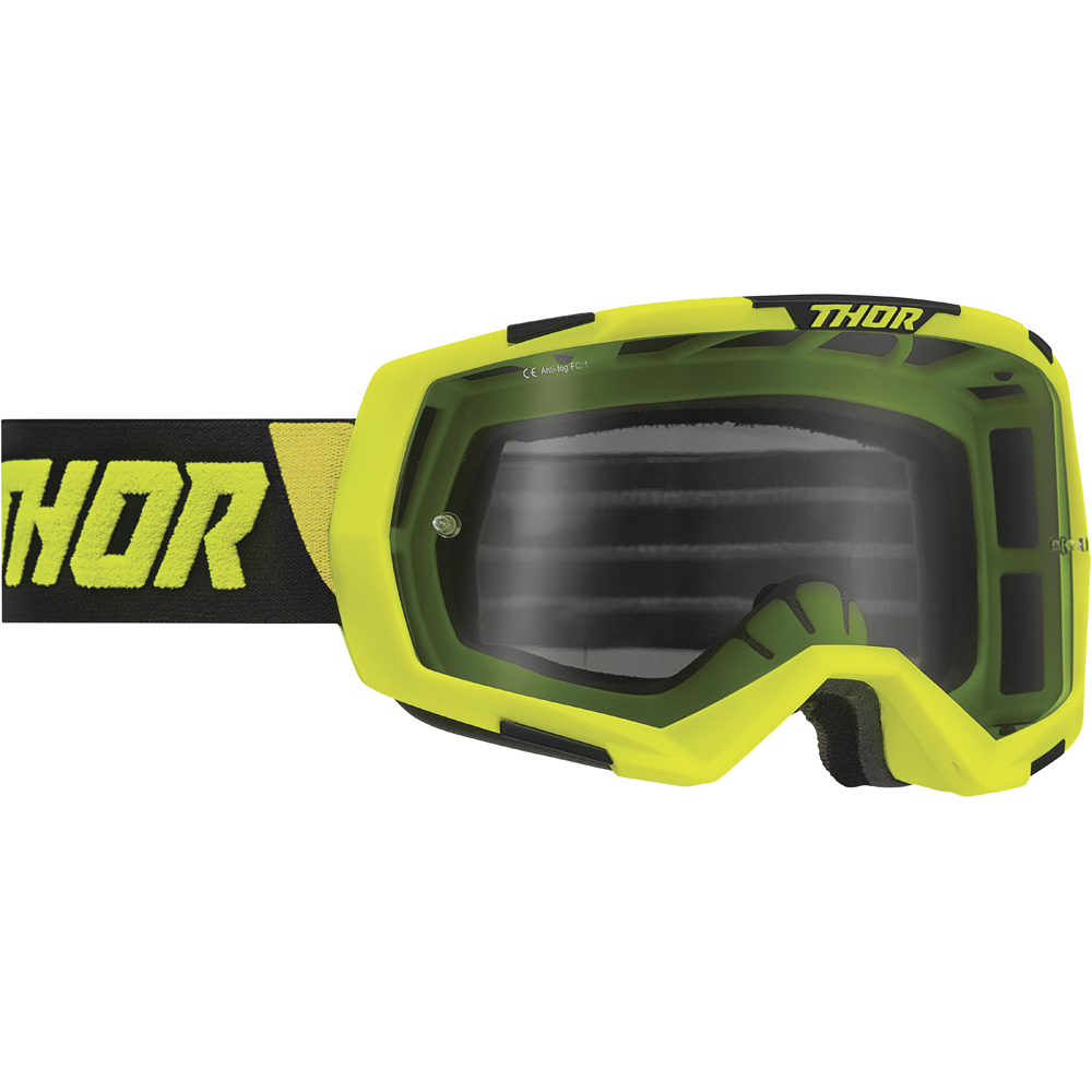 Thor Motocross - Masque Regiment Jaune / Noir / Fumé