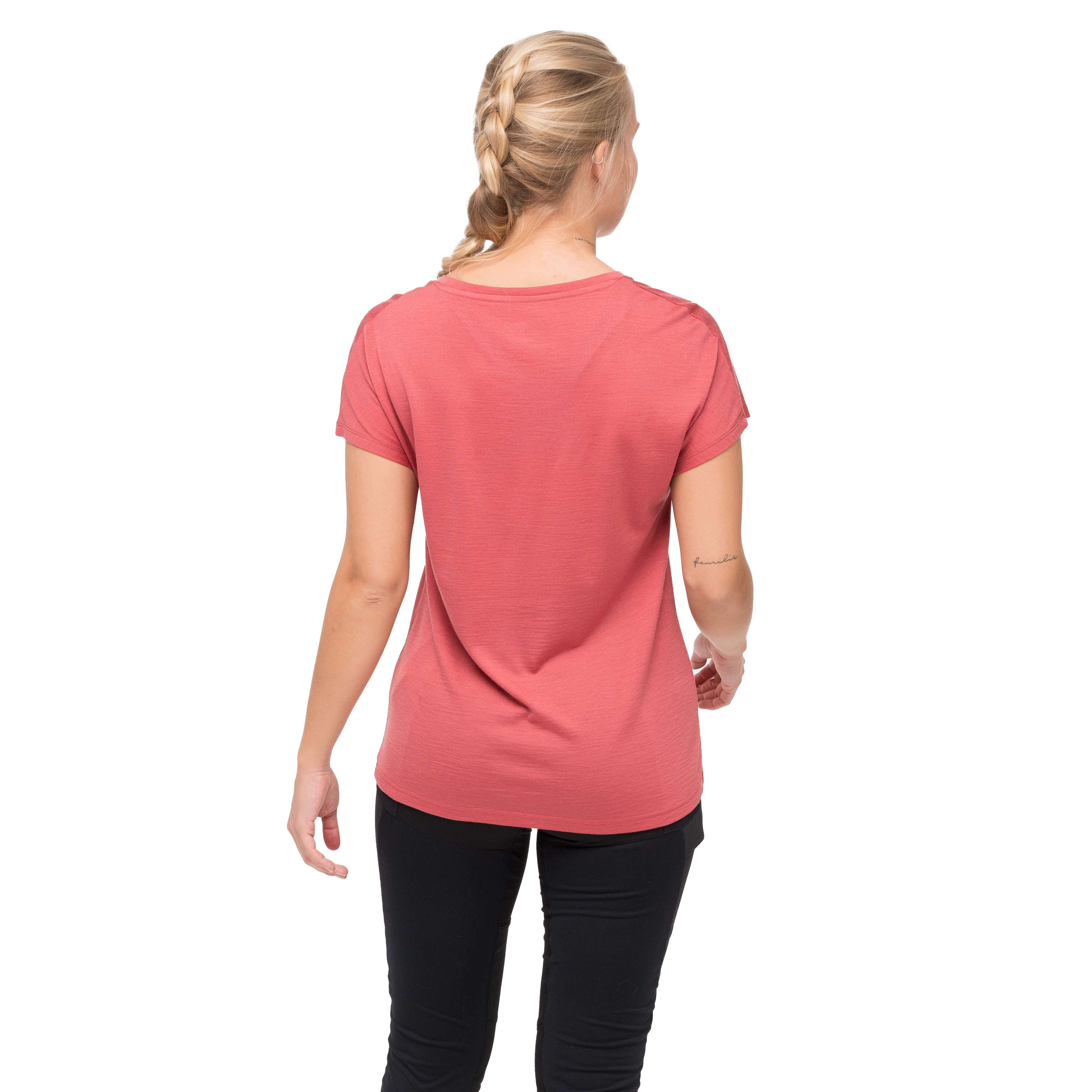 Whenever Merino Tee Women Rusty Dust