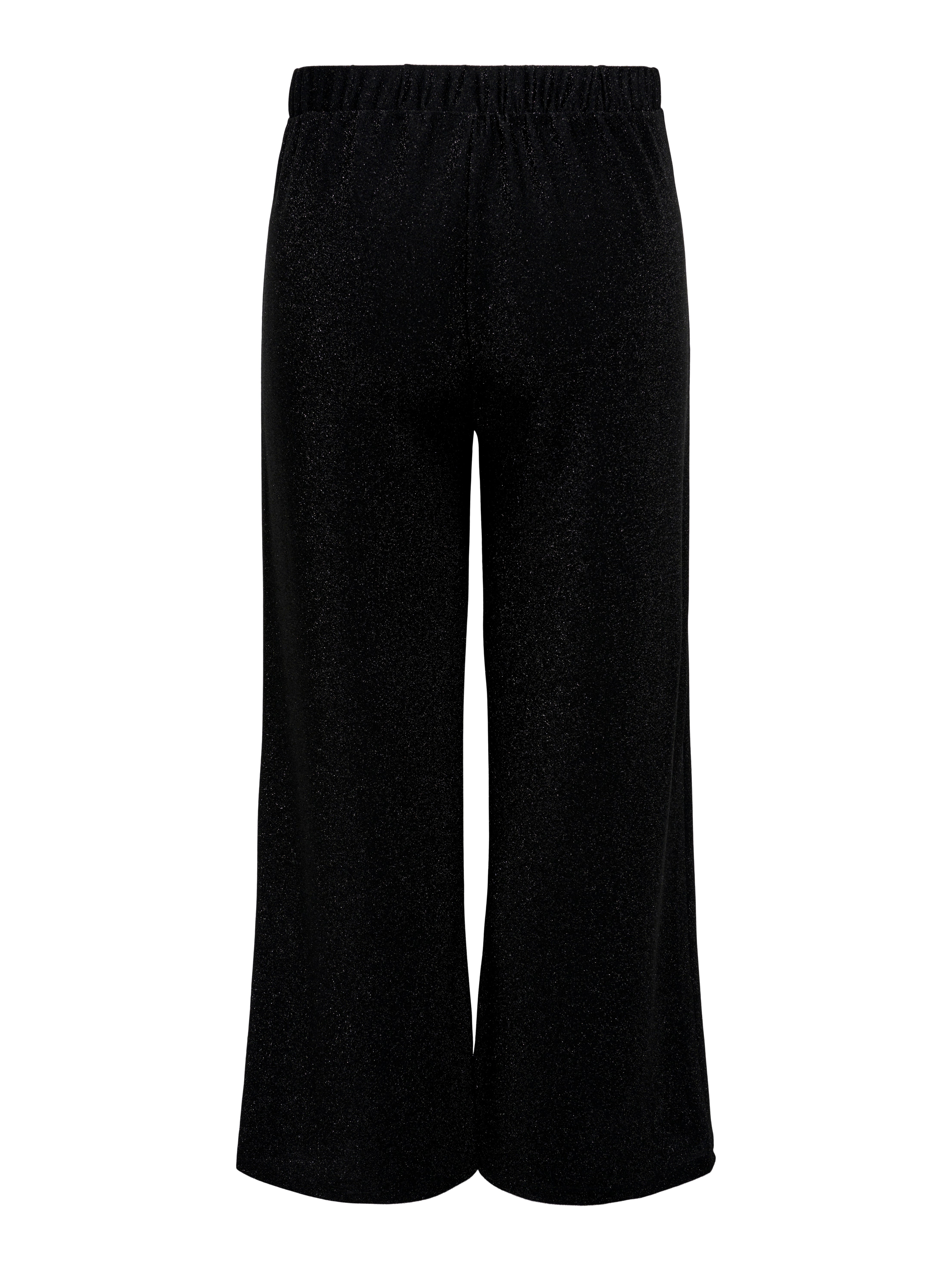 CARRICH Normal geschnitten Hose mit weitem Beinschnitt Black