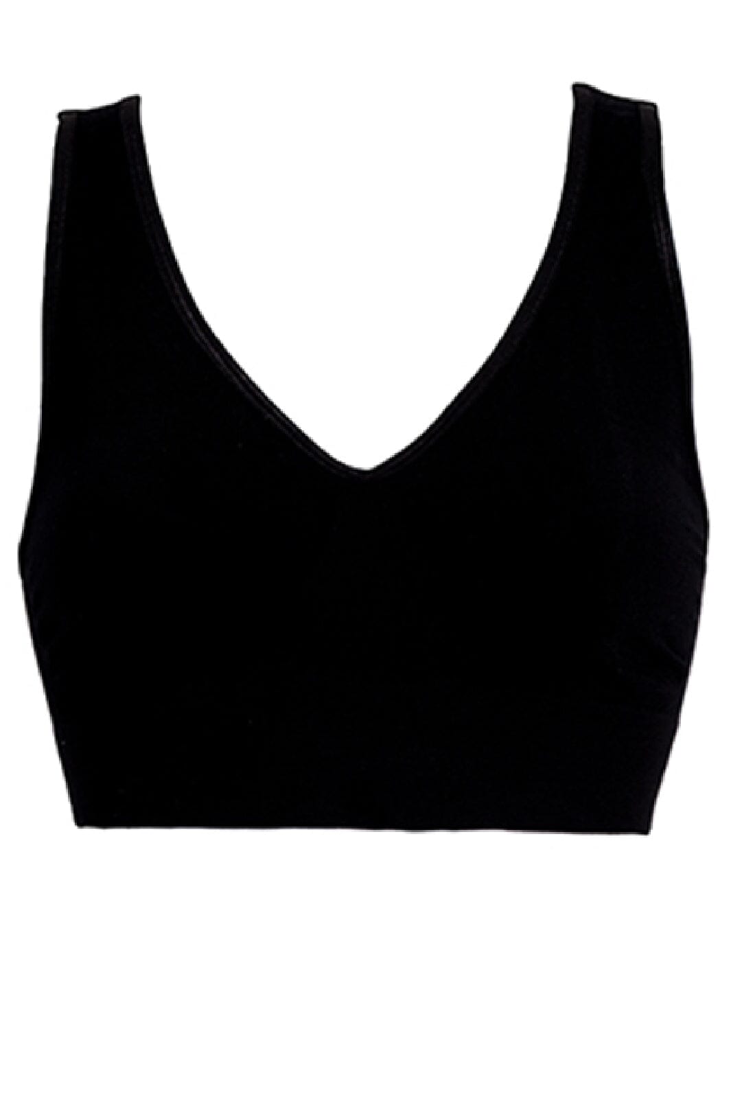 Soft basic Haily Bra top wide strap 2 pak black